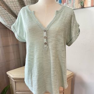 Cherish Sage Advice Short Sleeve Top